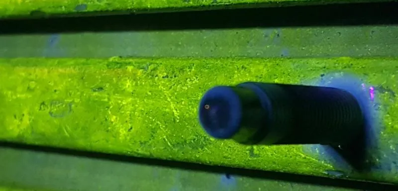 Ensaio de partículas magnéticas fluorescentes